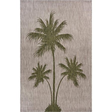 LR RESOURCES LR Resources CATAL81503BEG1A30 Palm Breeze Indoor & Outdoor Accent Rectangle Area Rug CATAL81503BEG1A30